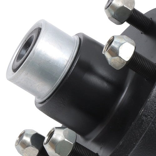 [2-Pack] New Pre-assembled For 5-Lug-4.5" Trailer Hub Kit and Round #84 Spindle