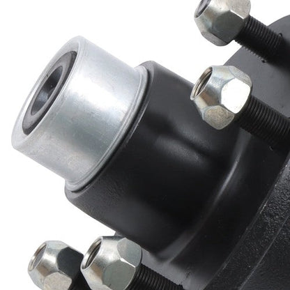 [2-Pack] New Pre-assembled For 5-Lug-4.5" Trailer Hub Kit and Round #84 Spindle