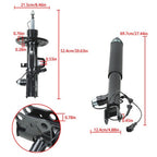 DA5Z-18125-F For Lincoln MKS 13-16 4× Front Rear Shock Struts Assys w/Electronic