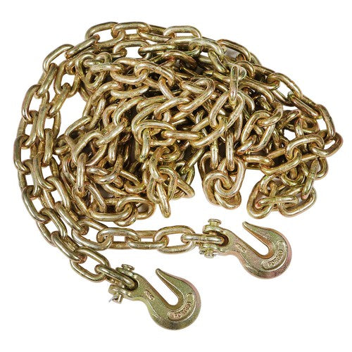 3/8" 20' G70 Tow Chain Tie Down Binder With Grade 70 Hooks New