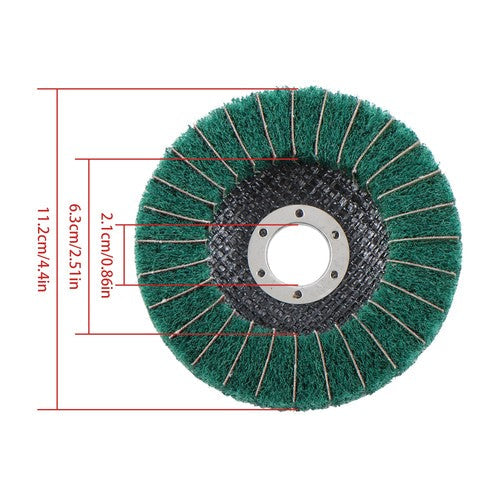 10 Pack 4-1/2 Inch Scour Flap Discs 120 and 240 Grit Grinding Sanding Discs