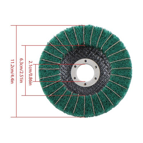 10 Pack 4-1/2 Inch Scour Flap Discs 120 and 240 Grit Grinding Sanding Discs