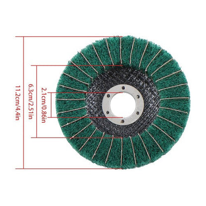 10 Pack 4-1/2 Inch Scour Flap Discs 120 and 240 Grit Grinding Sanding Discs