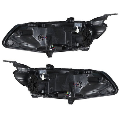 Black For Chevy Malibu 2016 2017 2018 Headlight Assembly Halogen Left+Right Side