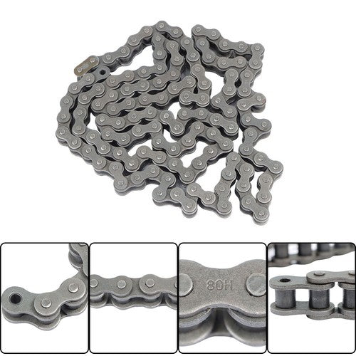 #80H Heavy Duty Roller Chain × 10 Feet With 1 Connector US
