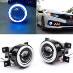 Blue LED DRL Projector Halo Fog Lights Lamps for 2016-2021 for Honda Civic