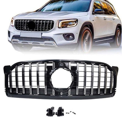 For Mercedes X247 W247 GLB GLB250 2020-2023 Chrome GT Style Grill Front Grille