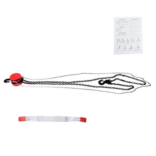 3 Ton/6600 lbs Capacity 10FT Come Along Hand Chain Hoist G80 Galvanized Chain