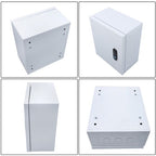 12x10x6" NEMA 4X Steel Electrical Box, IP56 Waterproof Lockable w/Mounting Plate