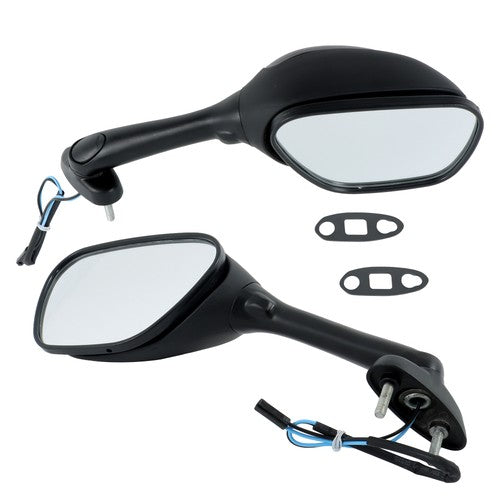 Black Mirrors Smoke Turn Signals For Suzuki GSXR 600 750 1000 2005-2015