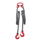 Double Legs Lifting Chain Sling 3/8"x 5' w/ Grab Hook 4Ton/8800lbs Capacity G80