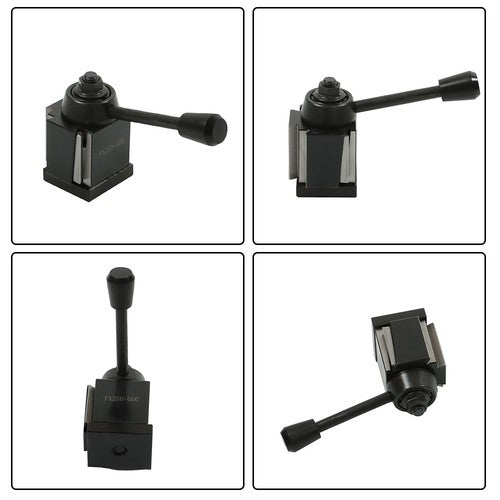 3Pcs Tool Post Wedge Type Quick Change Tool Post Swing Up To 8 Inch OXA 250-000