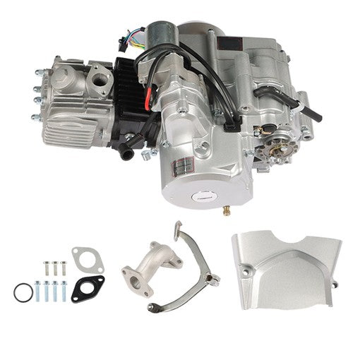125cc 4 Stroke ATV Engine Motor 3-Speed Semi Auto w/Reverse Electric Start US