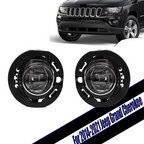 LED Fog Lights For 2014-2021 Jeep Grand Cherokee Compatible Front Lamps Assembly