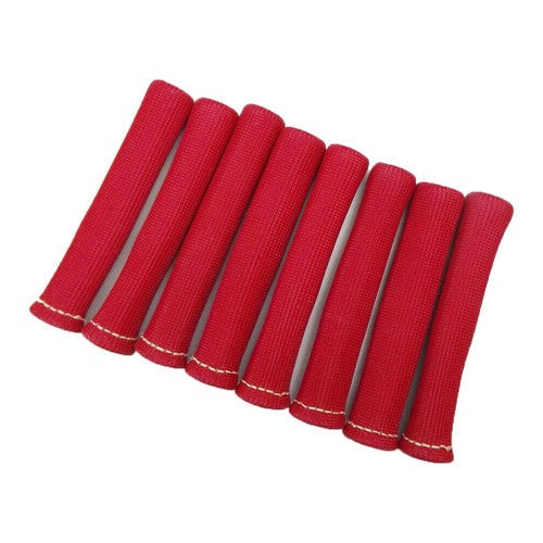 Red 1200° Spark Plug Wire Boots Heat Shield Protector Sleeve 350 454 Sbc BBC