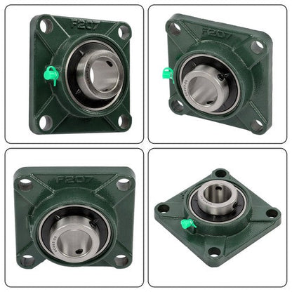 2 Pack UCF207-20 Flange Pillow Block Bearing, 1-1/4 inch Bore, Self-Alignment