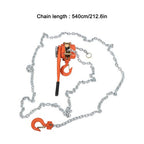 1.5 Ton Manual Lever Chain Hoist, 3300LB Capacity, 360° Hook, 20FT G80 Chain