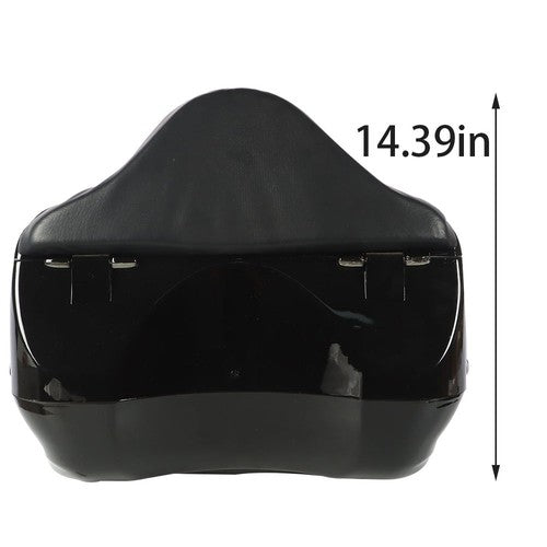 28L Universal Motorcycle Trunk Scooter Tail Box Helmet Luggage Case w/Tail Light
