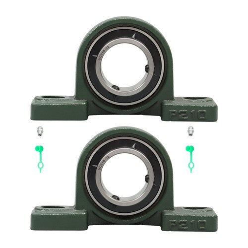 2 Pack UCP210-32 Pillow Block Mounted Ball Bearing 2" Bore Self Aligning New