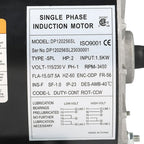 New 2HP SPL Compressor Duty Electric Motor 3450 RPM 56 Frame 5/8" Shaft 120/240V