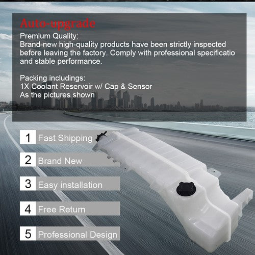 Coolant Reservoir Tank W/Cap And Sensor For 2008-17 Volvo VNL VNM VHD 22061290