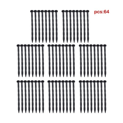 64pcs Anchoring Spik L-shaped 100FT Garden Edge Lawn Grass Stone Isolation Strip