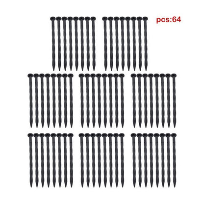 64pcs Anchoring Spik L-shaped 100FT Garden Edge Lawn Grass Stone Isolation Strip