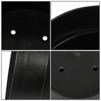 5 Pack 5 Gallon Pure Black Plastic Plant Flower Nursery Pots 30*24*24cm
