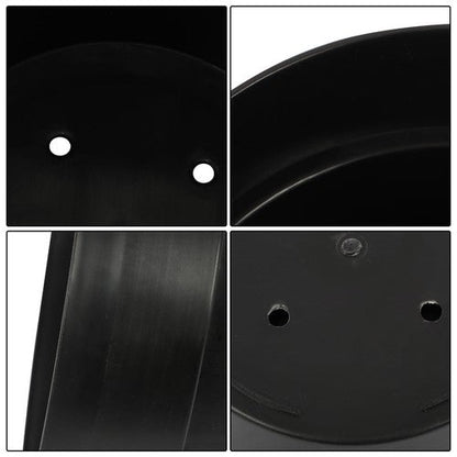 5 Pack 5 Gallon Pure Black Plastic Plant Flower Nursery Pots 30*24*24cm