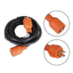 30Amp 15FT 4 Prong Generator RV Power Extension Cord NEMA 14-30P ~ 14-30R