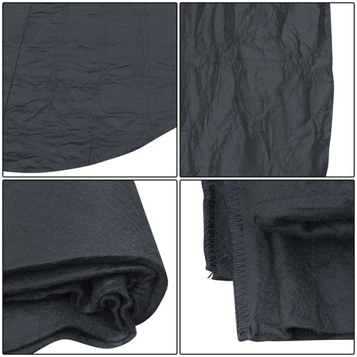 12ft Round Outdoor Inflatable Hot Tub Mat Pool Liner Pad Heavy Duty 12'(Black)
