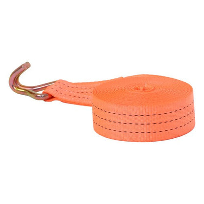 10 Pack 1.5" x 20' 4000lbs Ratchet Straps W/ J Hook Heavy Duty Orange Tie Downs