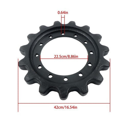 12 Bolt Hole 15T 304-1870 Drive Sprocket for Caterpillar 239D 249D 259D
