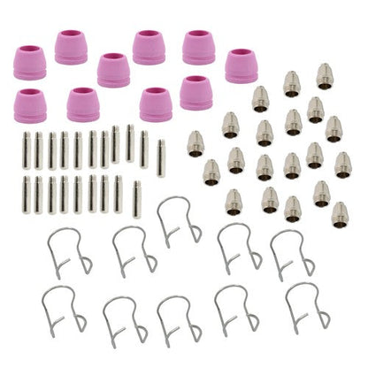 60pcs Plasma Cutter Torch Consumables Kit for SG-55, AG-60, WSD-60 CUT50 60Amp