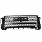 For 2020-2023 GMC Sierra 2500HD 3500HD Front Bumper Grille+Hood Trim Molding
