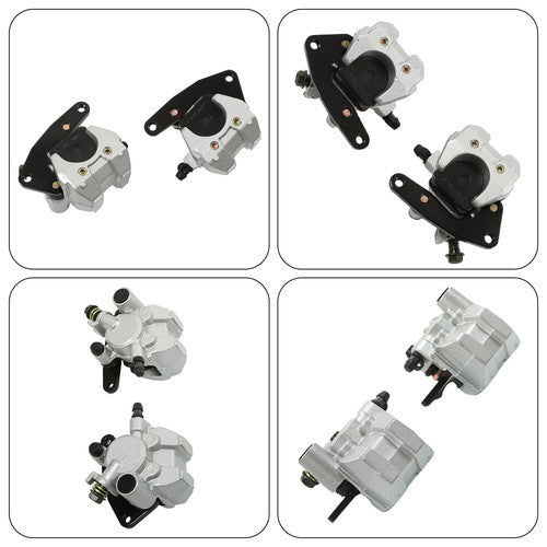 New For Yamaha Big Bear 350 400 YFM350/400 Front Brake Calipers & Disc Rotors
