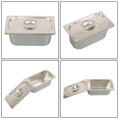 1/3 Size 6 Inch Deep Thickened Restaurant Steam Table Pans 8 Pieces