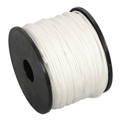 1/8 inch White Dacron Polyester Rope - 500 Foot Spool | Solid Braid