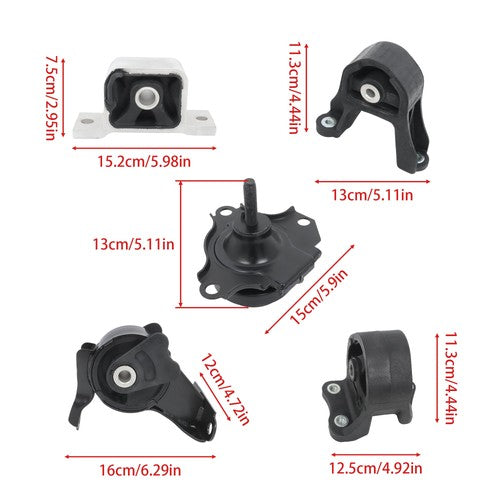 5x New Engine Motor Mount Set For Honda CR-V 2.4L 2002-2006 4WD Automatic Trans