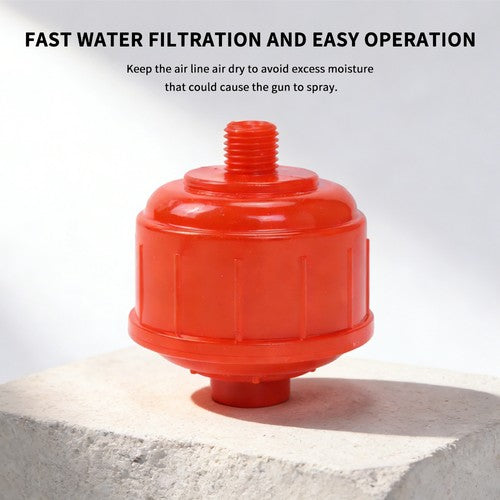10PCS DISPOSABLE INLINE AIR FILTERS FIT FOR HVLP Paint Spray Gun Universal Red