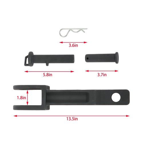 A20-6014 Tow Hook for Peterbilt/Kenworth set of 2 with Pull Pin & Frame Pin 10KG