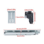 4Pair 18Inch Undermount Soft Close Drawer Slides with 3D Adjustable Lock Device