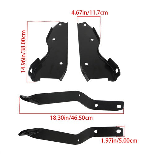 Suitable For Ford F-100 F-250 F-350 1964-1979 Pickup Rear Bumper Brackets Metal