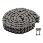#80-2 Duplex Double Strand Roller Chain x 10 feet + 2 Connecting Links