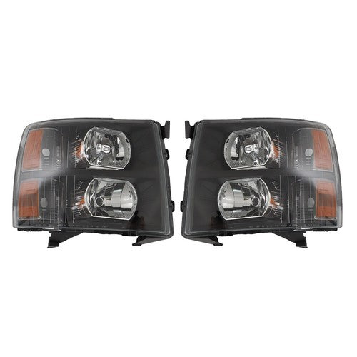 Headlights For Chevy Silverado 2007-2013 2014 Headlamps Halogen Left&Right Side