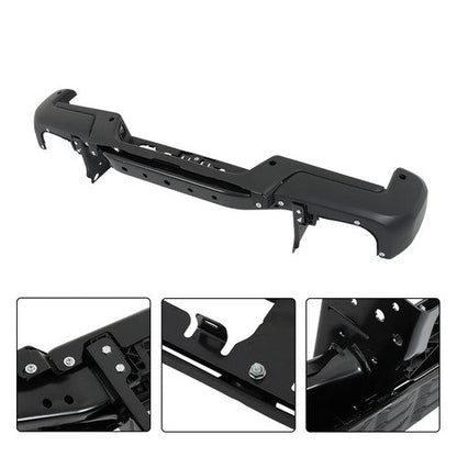 Rear Step Bumper Assembly With Sensor Holes Black For Toyota Tacoma 2016-2023