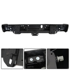 w/ Holes w/ Tow Hooks Metal Rear Bumper Automobiles For Ford F-150 2015-2020