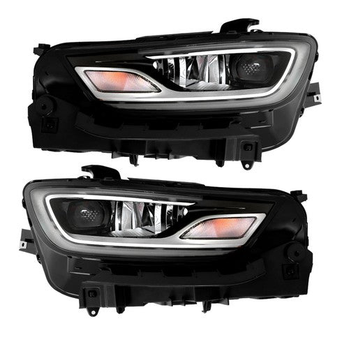 Headlights Replacement Fit For Chrysler Pacifica 2021-2023 LH+RH Clear Lens LED