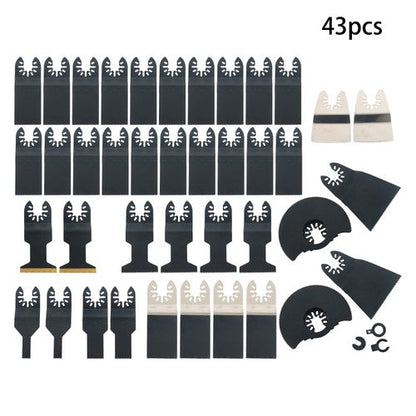 43 PCS Oscillating Saw Blades Multitool Kit for Wood/Metal/Plastics Cutting