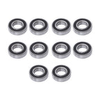 10× 6206-2RS 30mm×62mm×16mm Double Rubber Seals Deep Groove Ball Bearing